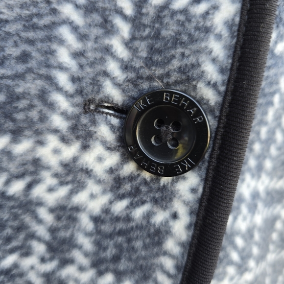 Ike Behar Womens Hounds Tooth Hooded Jacket Coat Super Soft & Warm Size Small - Picture 9 of 14